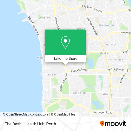 Mapa The Dash - Health Hub