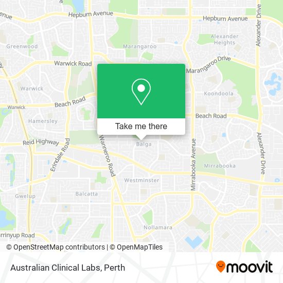 Mapa Australian Clinical Labs