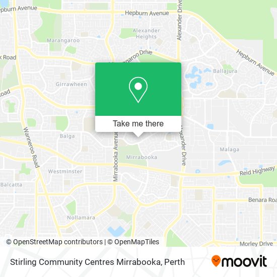 Stirling Community Centres Mirrabooka map