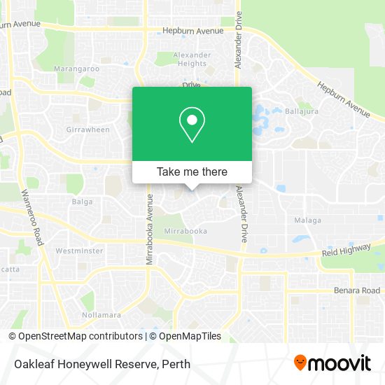 Oakleaf Honeywell Reserve map