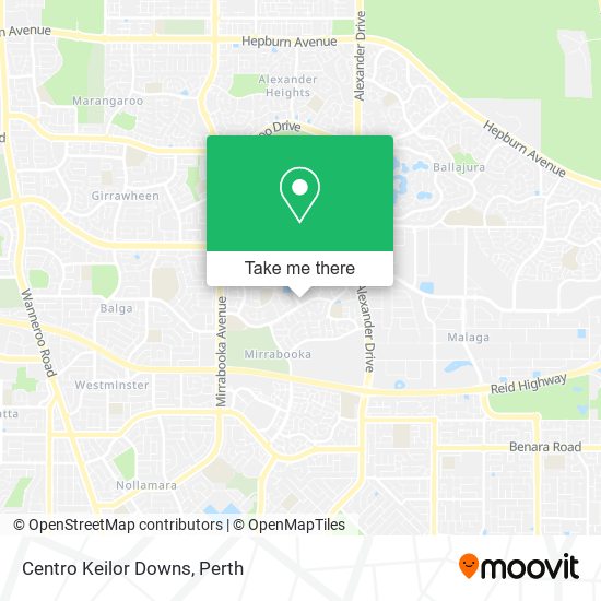 Centro Keilor Downs map