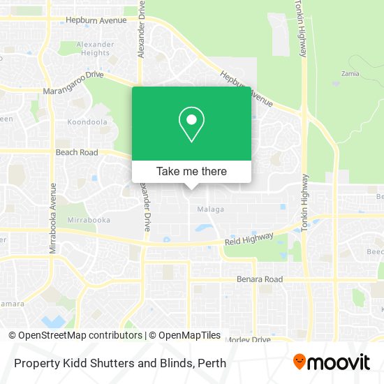 Property Kidd Shutters and Blinds map
