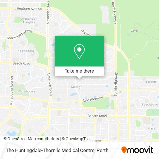 The Huntingdale-Thornlie Medical Centre map