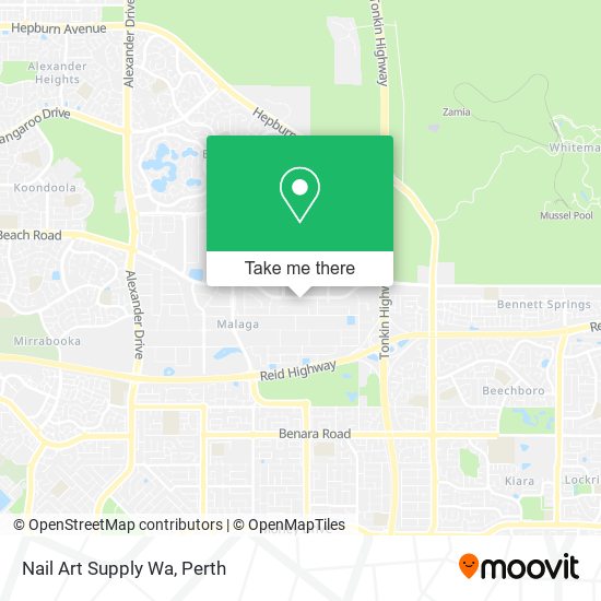 Nail Art Supply Wa map