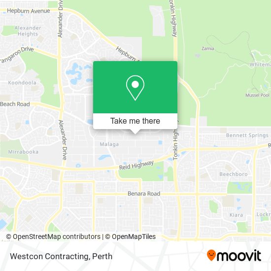 Westcon Contracting map