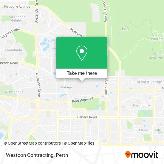Mapa Westcon Contracting