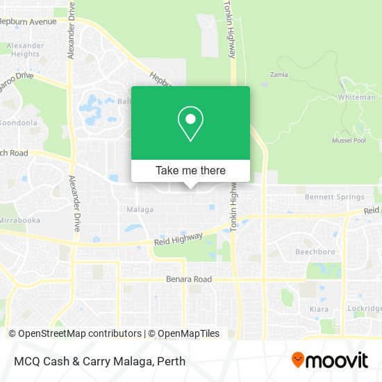 MCQ Cash & Carry Malaga map