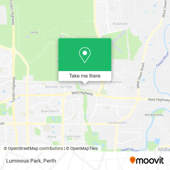 Luminous Park map