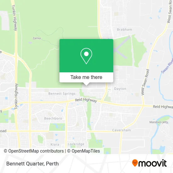 Mapa Bennett Quarter