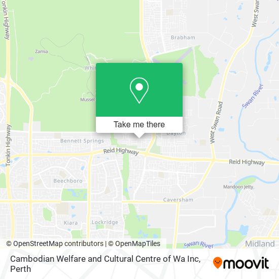 Cambodian Welfare and Cultural Centre of Wa Inc map