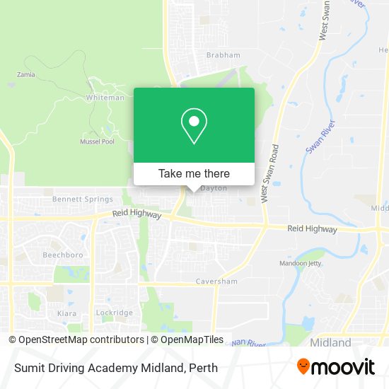 Mapa Sumit Driving Academy Midland