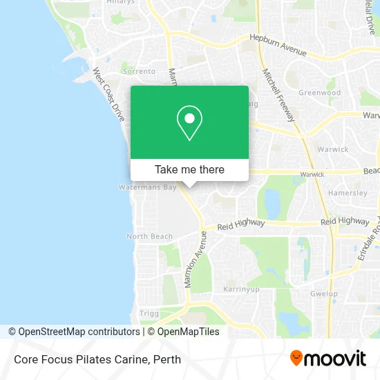 Mapa Core Focus Pilates Carine