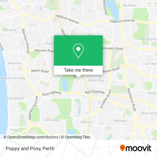 Poppy and Posy map