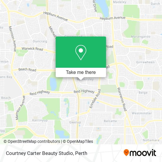 Courtney Carter Beauty Studio map