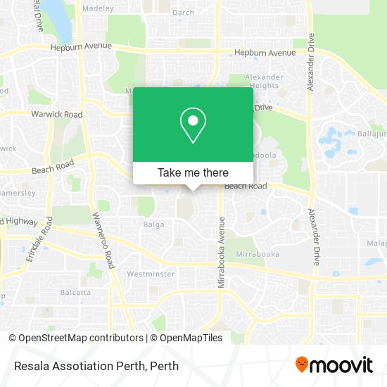 Resala Assotiation Perth map
