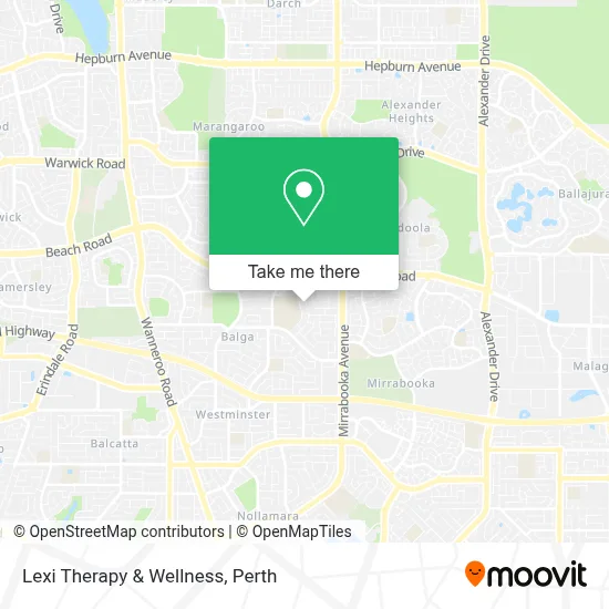 Mapa Lexi Therapy & Wellness