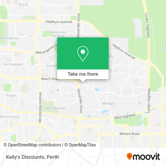 Mapa Kelly's Discounts