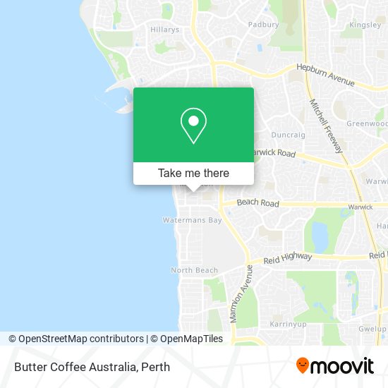 Mapa Butter Coffee Australia