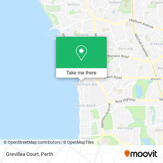 Grevillea Court map