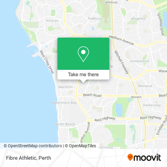 Fibre Athletic map