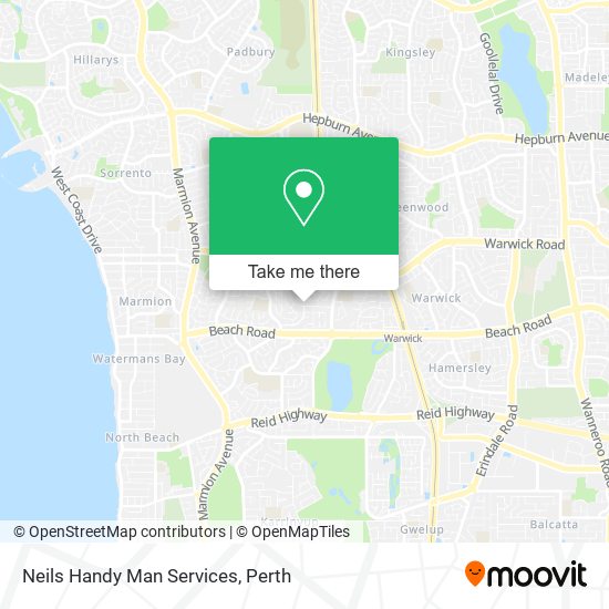 Neils Handy Man Services map