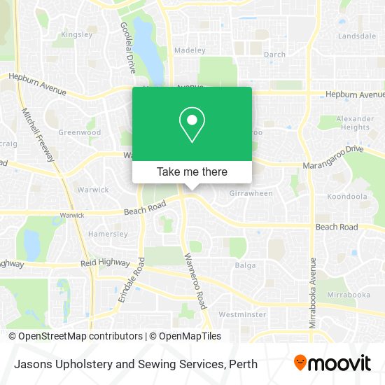 Mapa Jasons Upholstery and Sewing Services