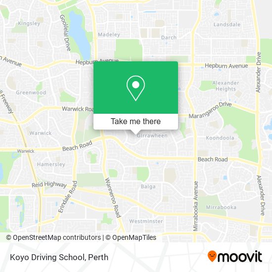 Mapa Koyo Driving School