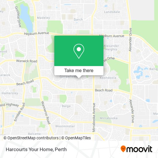 Harcourts Your Home map