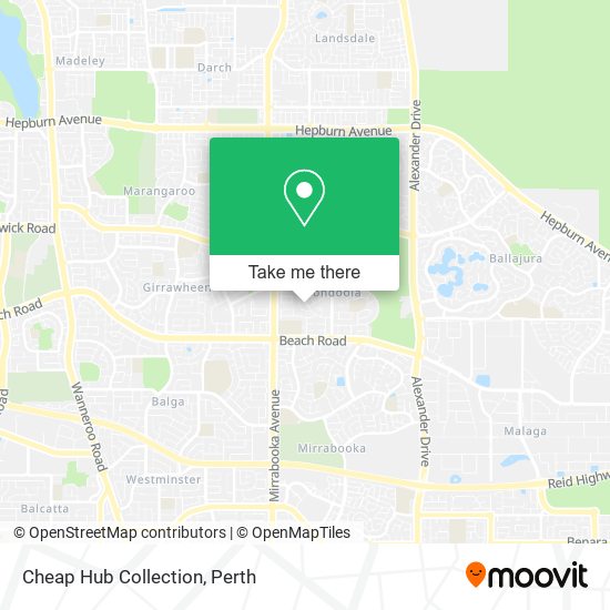 Cheap Hub Collection map