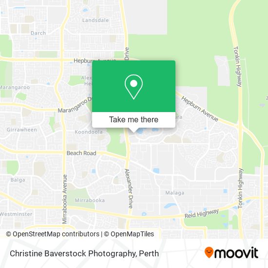 Christine Baverstock Photography map