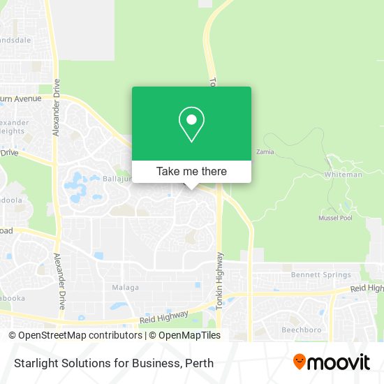 Mapa Starlight Solutions for Business