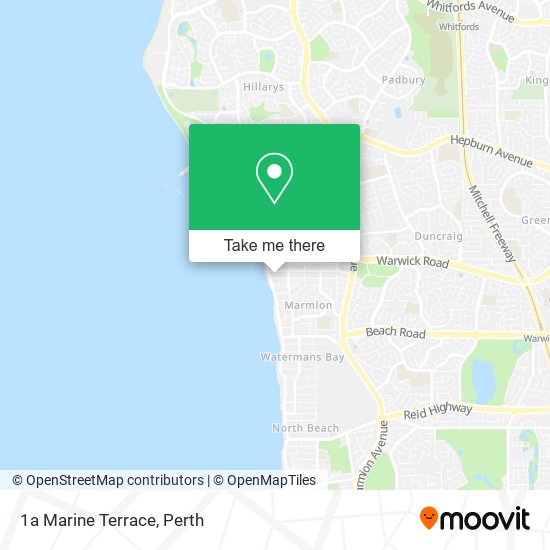 1a Marine Terrace map