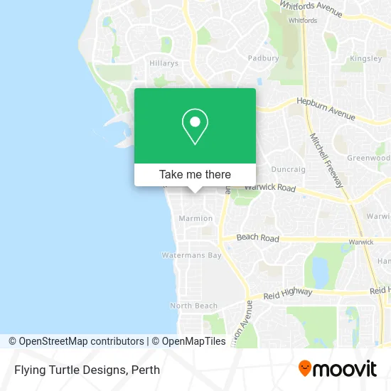 Mapa Flying Turtle Designs