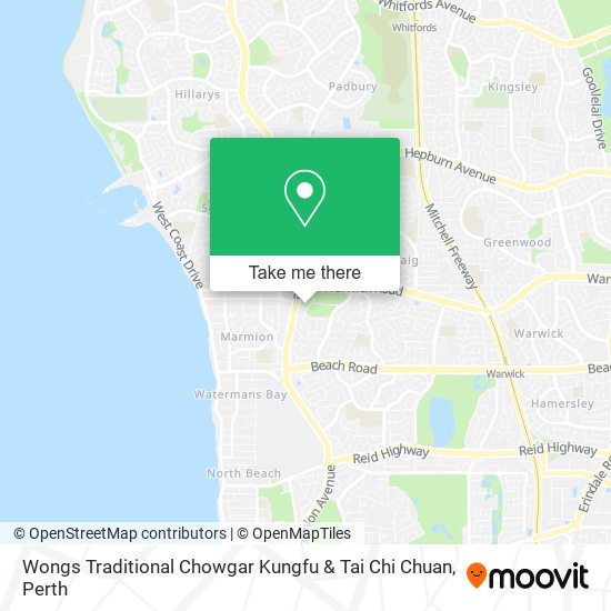 Wongs Traditional Chowgar Kungfu & Tai Chi Chuan map