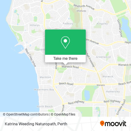 Katrina Weeding Naturopath map