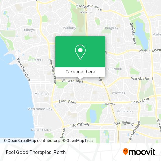 Feel Good Therapies map