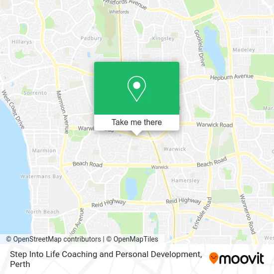Mapa Step Into Life Coaching and Personal Development