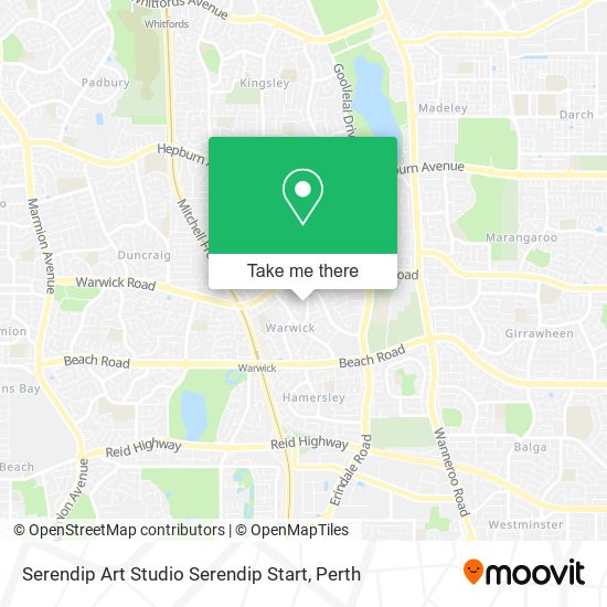 Serendip Art Studio Serendip Start map