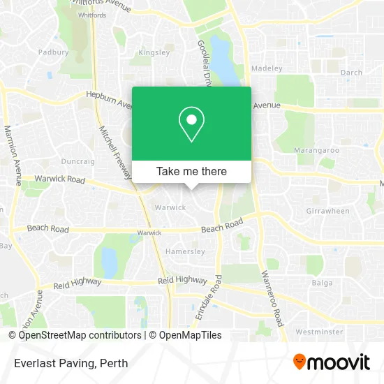 Mapa Everlast Paving