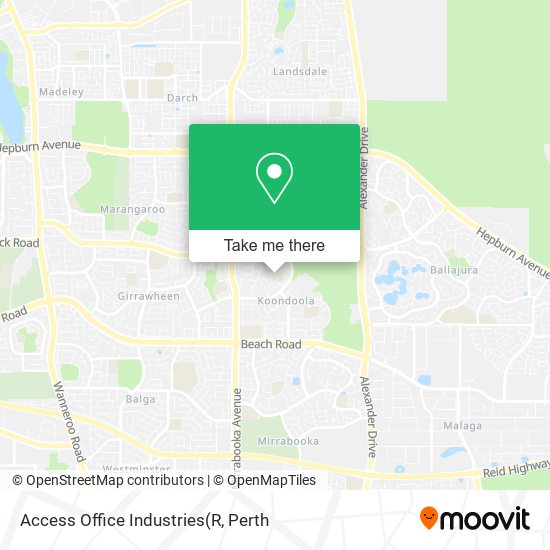 Access Office Industries map