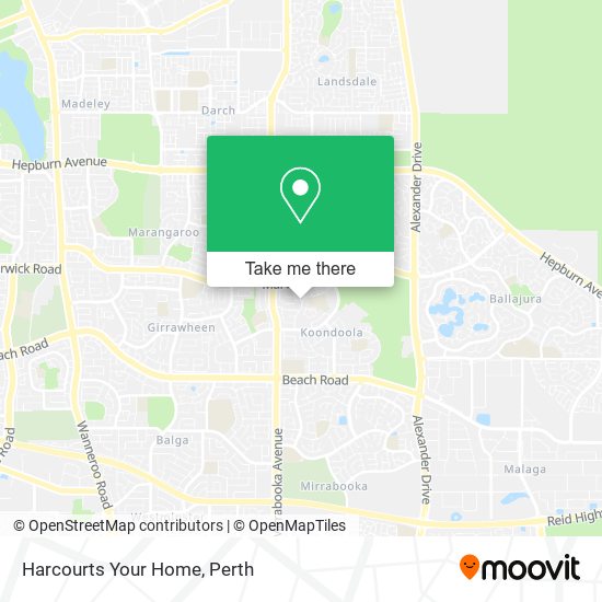 Harcourts Your Home map