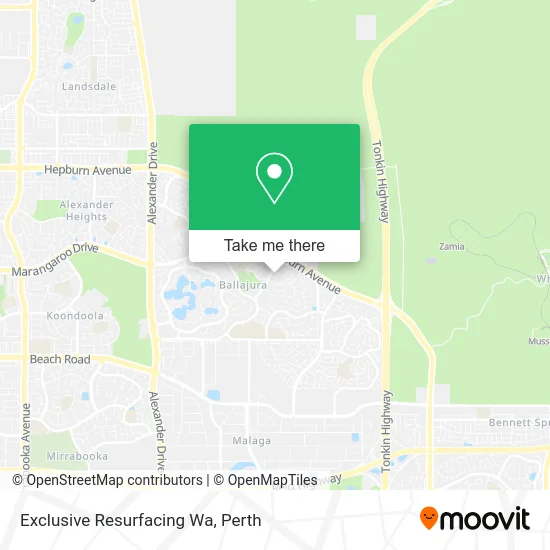 Mapa Exclusive Resurfacing Wa