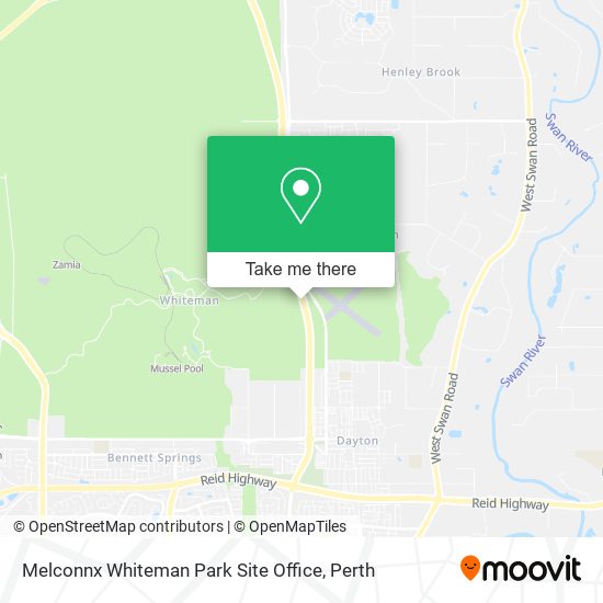 Melconnx Whiteman Park Site Office map