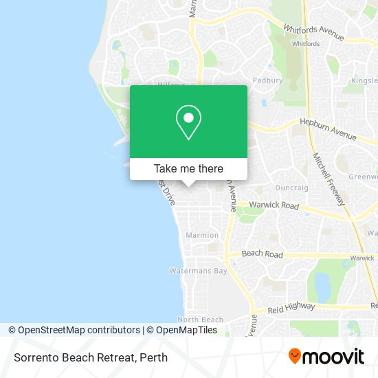 Sorrento Beach Retreat map