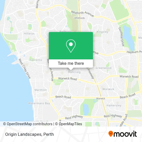 Mapa Origin Landscapes