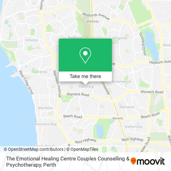 The Emotional Healing Centre Couples Counselling & Psychotherapy map