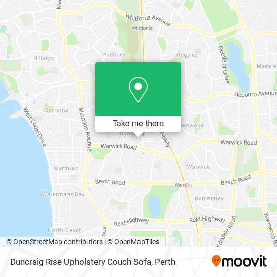 Duncraig Rise Upholstery Couch Sofa map