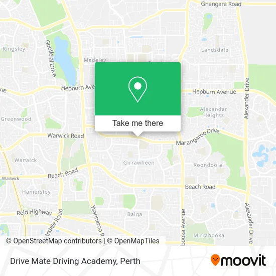 Mapa Drive Mate Driving Academy