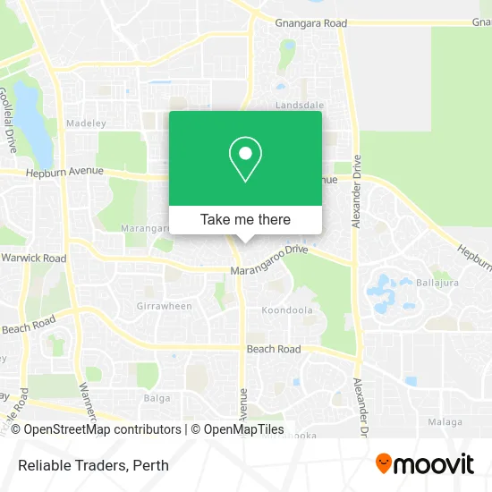 Mapa Reliable Traders