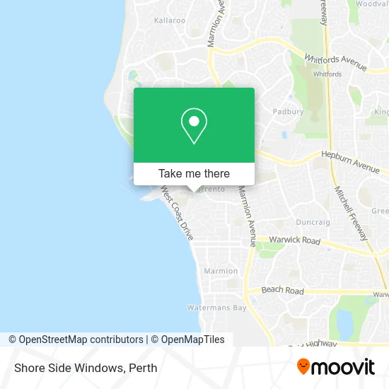 Mapa Shore Side Windows